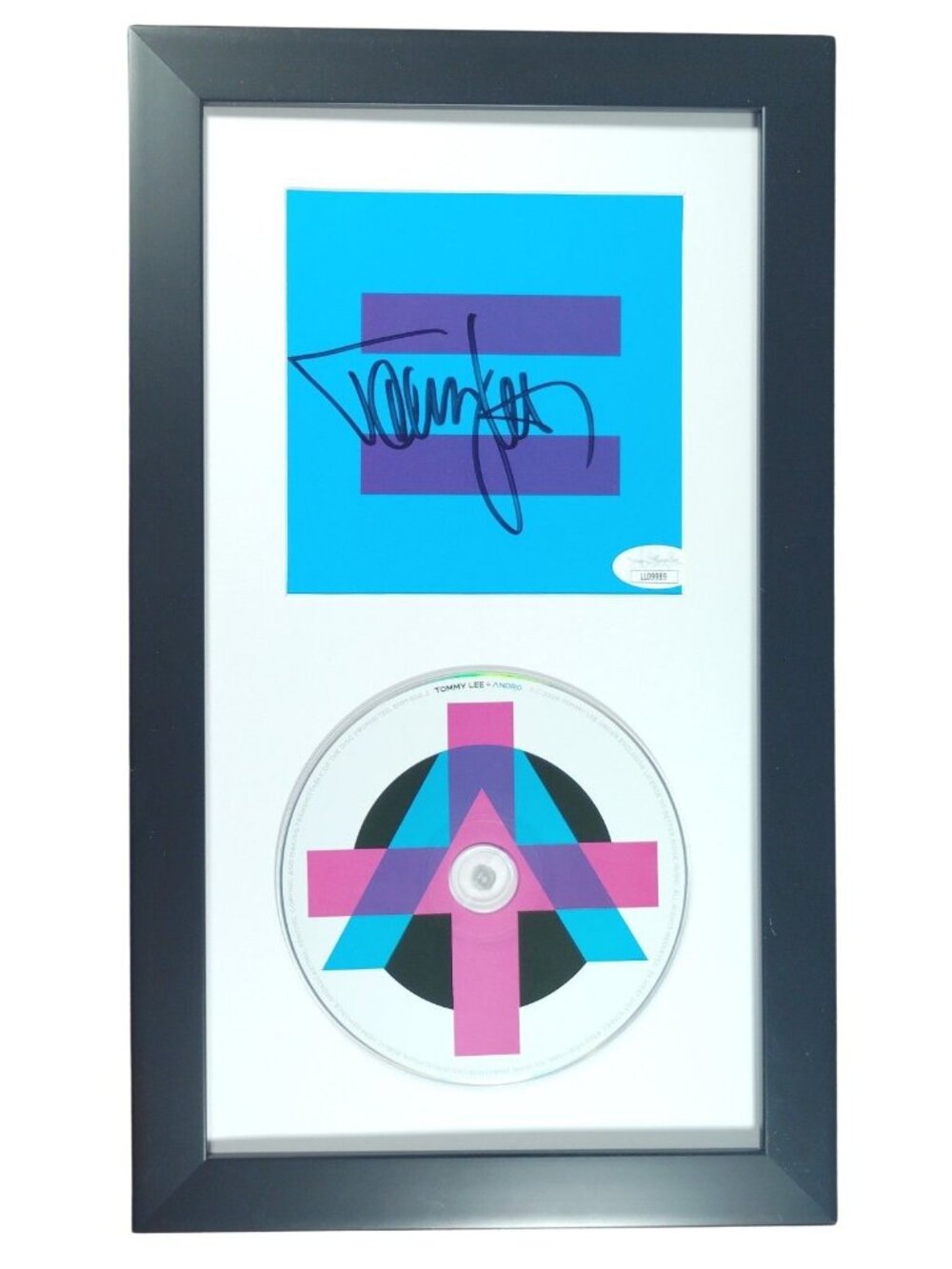 Tommy Lee Signed Andro CD Booklet Framed Display JSA COA